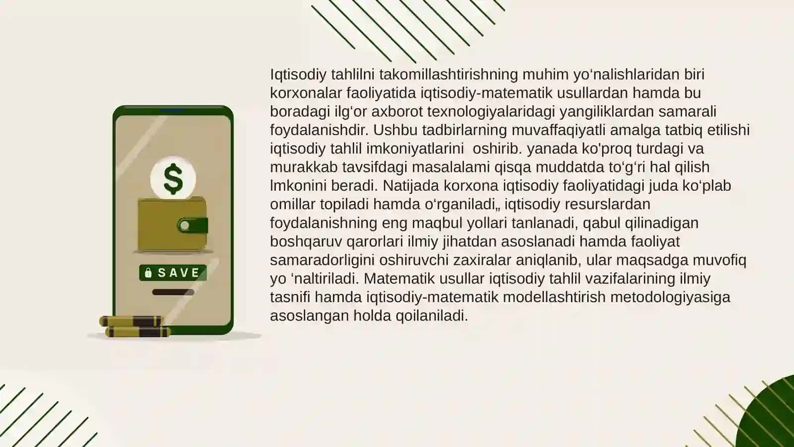 Iqtisodiy tahlil da iqtisodiy-matematik usullari qo’llashning zaruriyati 3