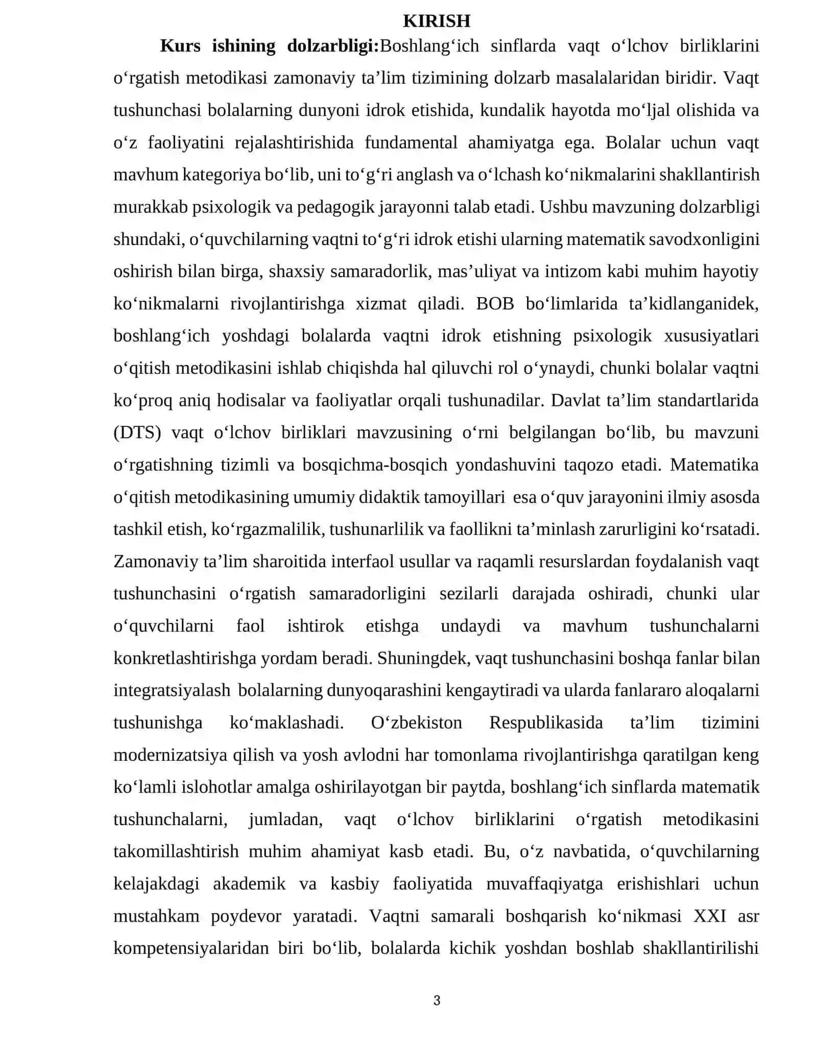 BOSHLANG‘ICH SINFLARDA VAQT O‘LCHOV BIRLIKLARI O‘RGATISH METODIKASI 3