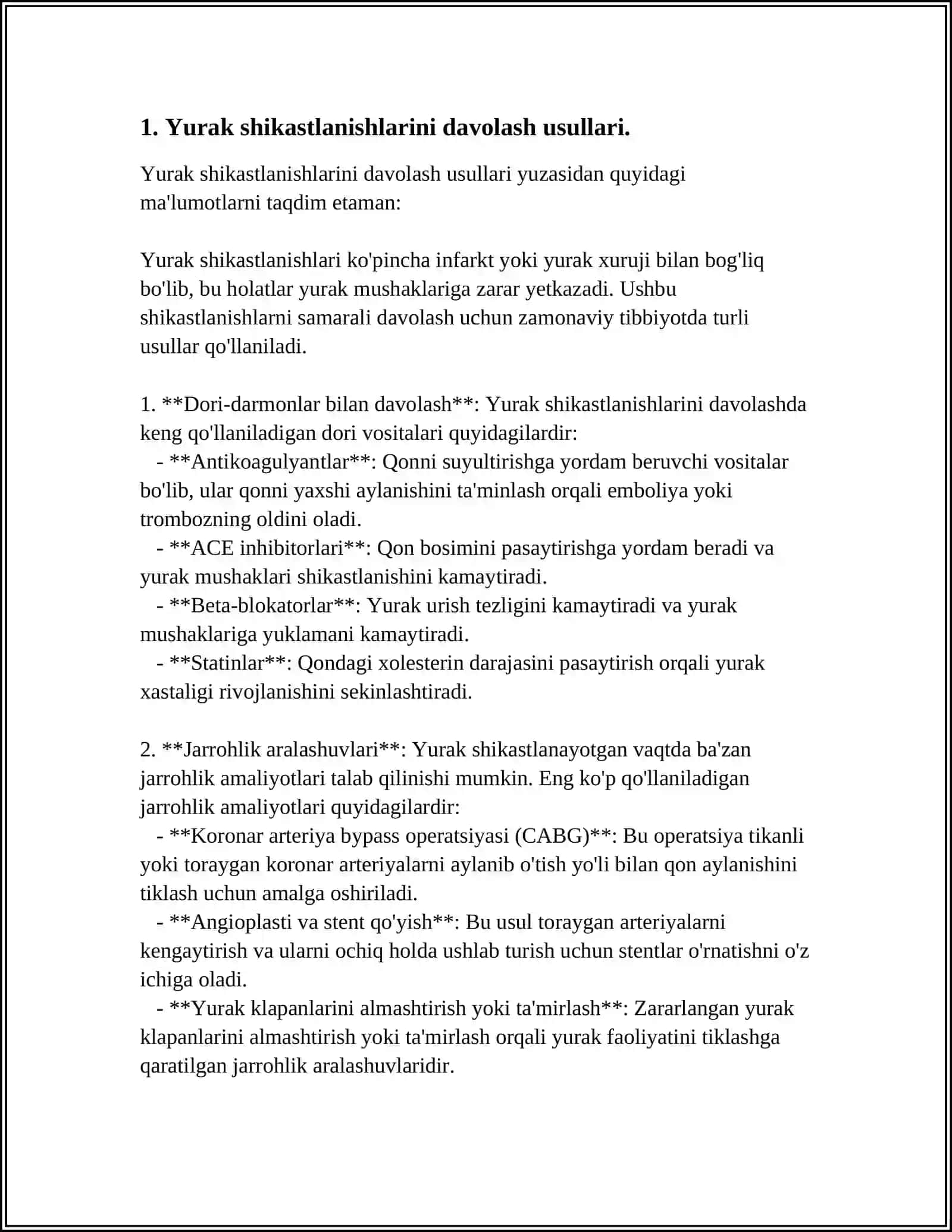 YURAK QON TOMIR KASALLIKLARINI XALQ TABOBATIDA DAVOLASH 3