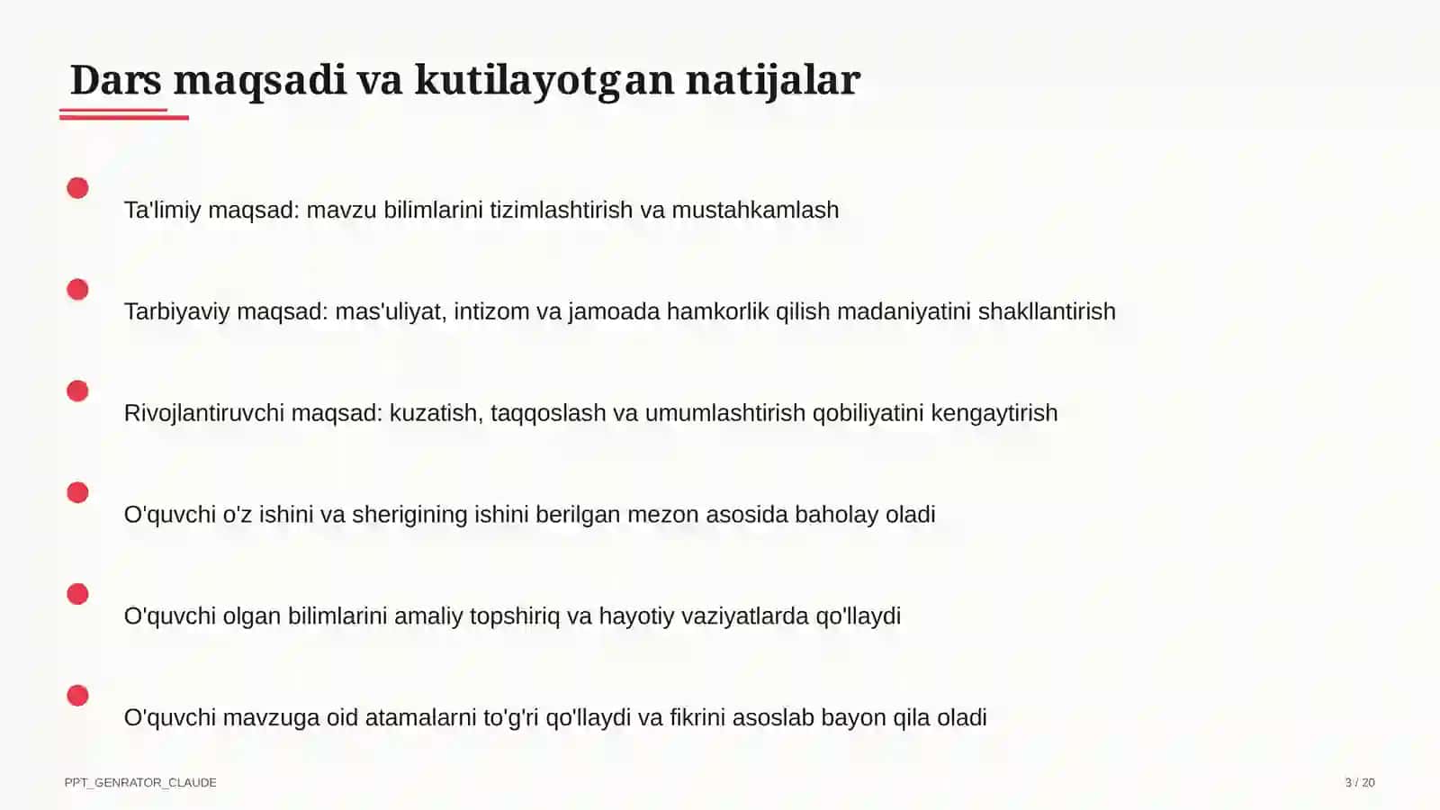 Boshlang'ich sinf: Ona tili va o'qish (1–4) — o'qituvchilar uchun 3