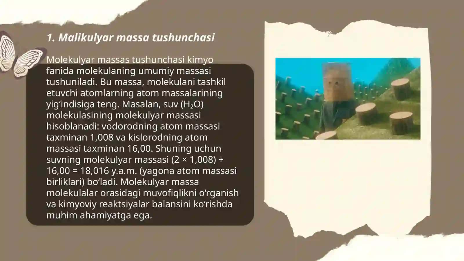Malikulyar massa tushunchasi 3