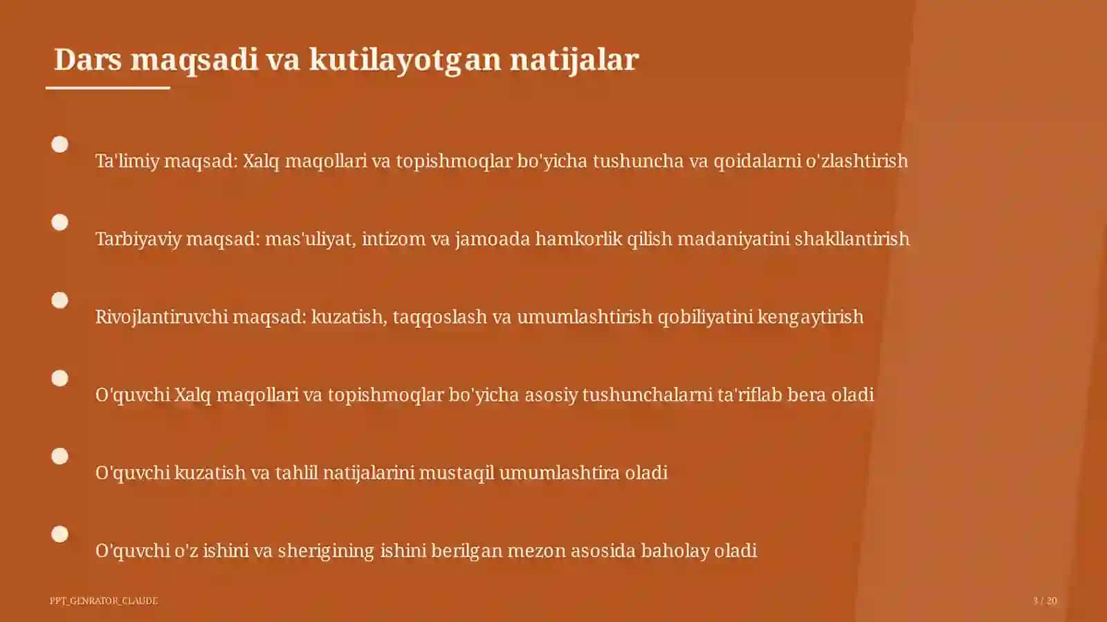 Xalq maqollari va topishmoqlar (2-sinf) 3
