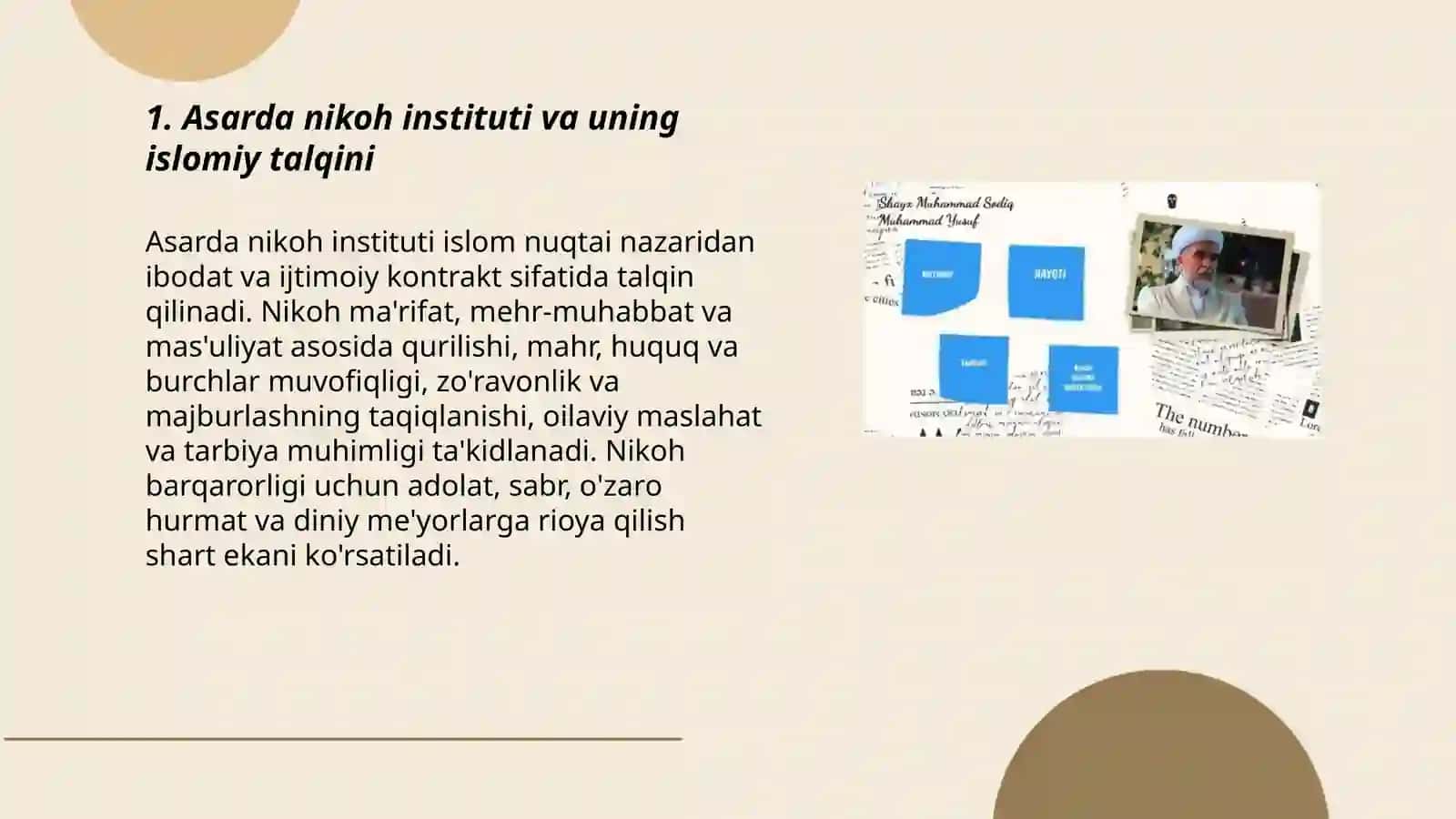 Shayx Muhammad Sodiq Muhammad Sodiq Muhammad Yusufning "Baxtiyor oila" asarida islom qadriyatlarining talqini 3
