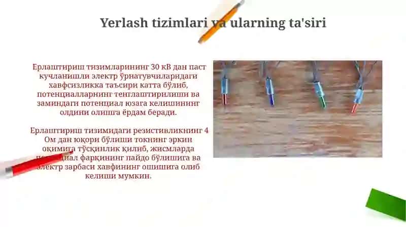1kVgacha bo‘lgan elektr inshootlarining nominal kuchlanishlari va neytral rejimlari 3