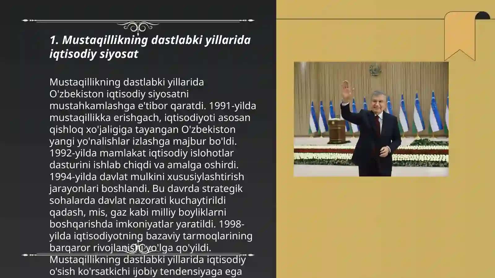 Xalq xo'jaligi va sanoat soxasidagi o'zgarishlar 3