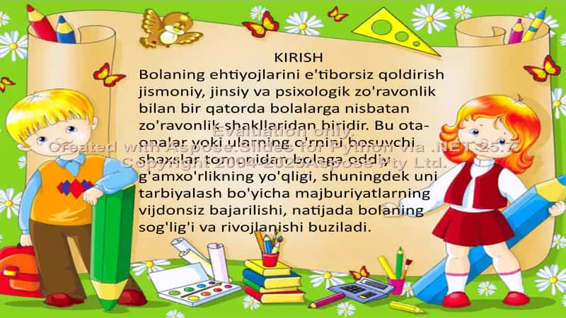 Zo'ravonlikdan bolalarga nisbatan e’tiborsiz mBolalarga nisbatan e’tiborsiz munosabat va uning oqibatlariunosabat va uning oqibatlari 3