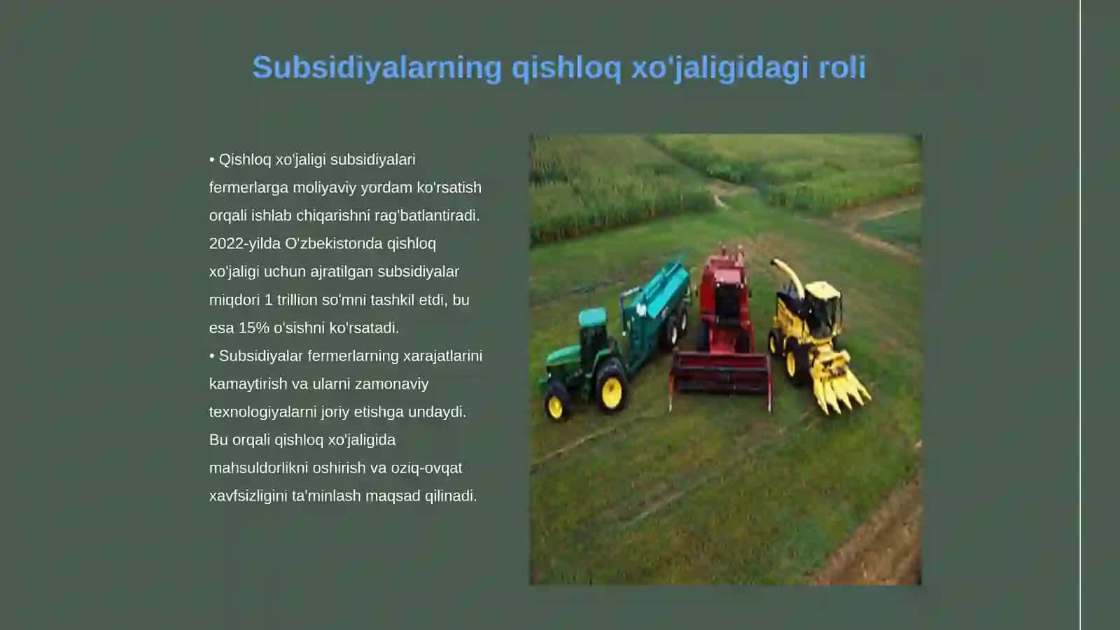 Qishloq xojaligi subsidiyalari 3