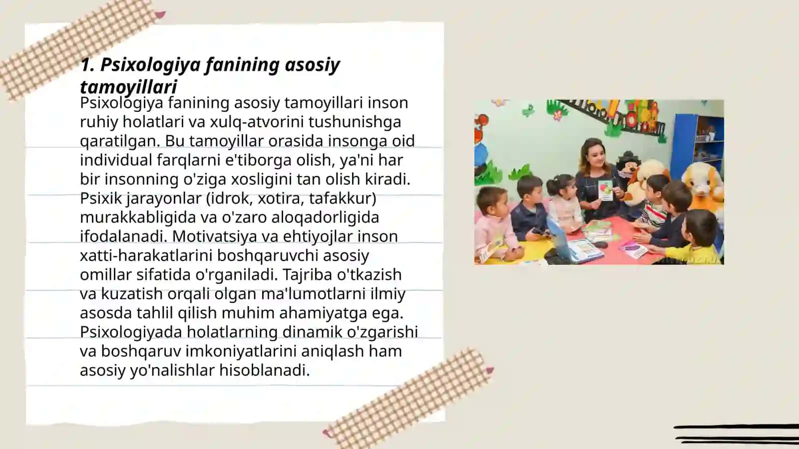 Amaliy psixologiya 4-kurs213-guruh talabasi Samandarova Mohinurning talim muassasalarida psixologik xizmat fanidan tayyorlagan taqdimoti 3