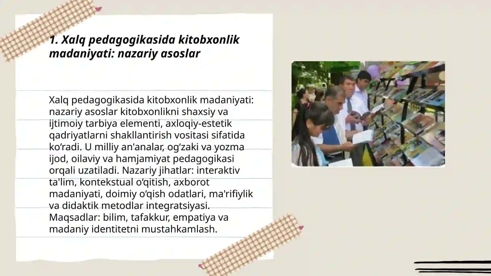 Xalq pedagogikasida kitobxonlik madaniyati: nazariy asoslar 3