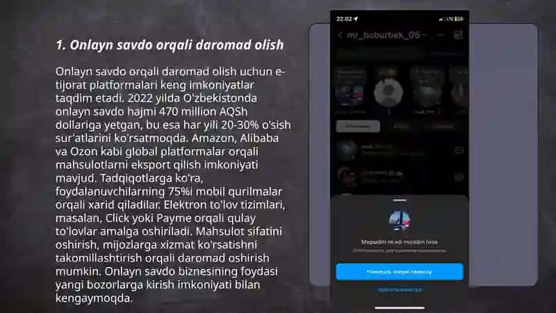 Onlayn savdo orqali daromad olish 3