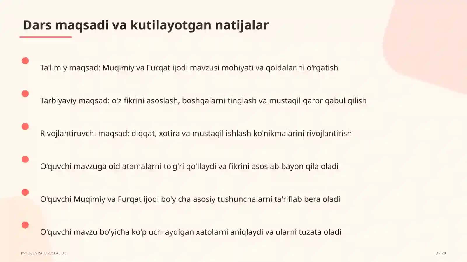 Muqimiy va Furqat ijodi (10-sinf) 3