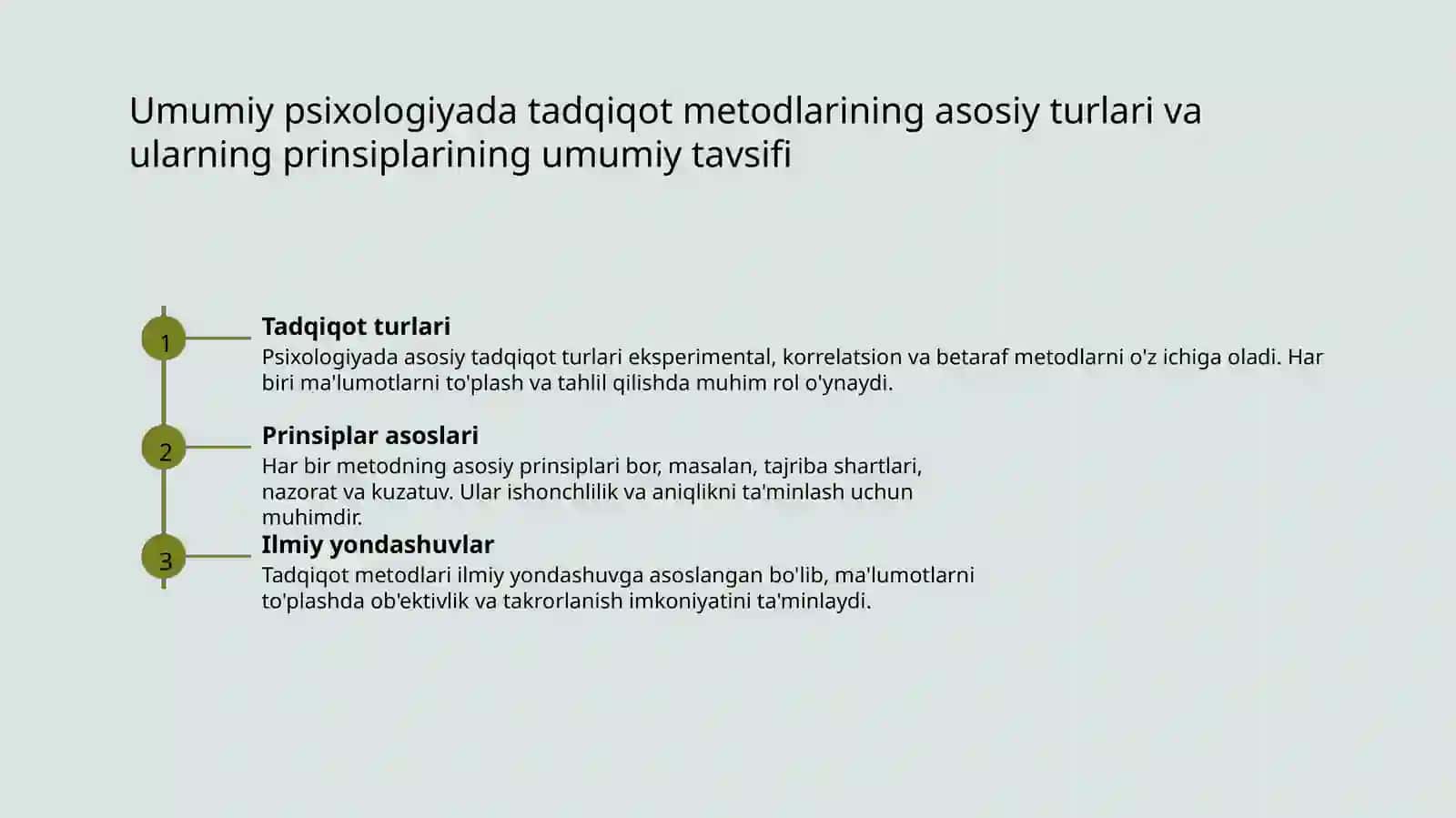 Umumiy psixologiya fanining tadqiqot metodlari 3