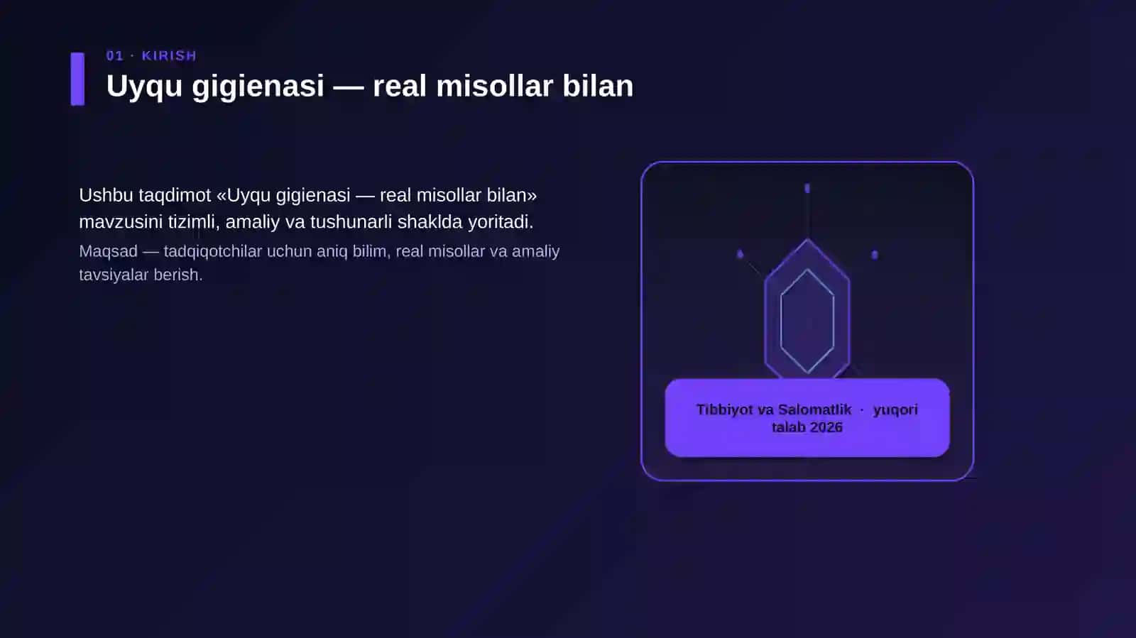 Uyqu gigienasi — real misollar bilan 3