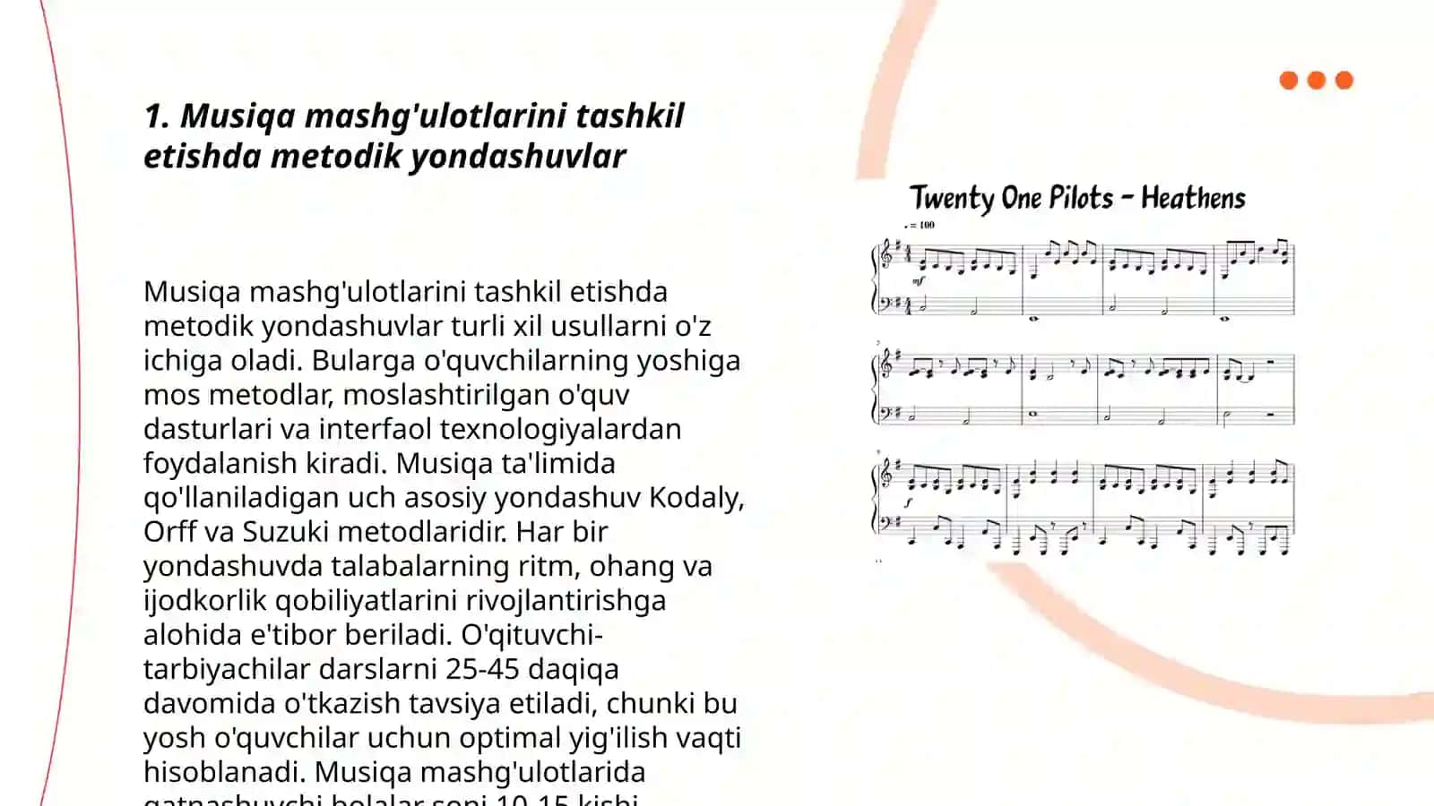 Musiqa mashgʼulotlarini tashkil etishda metodik yondashuvlar 3