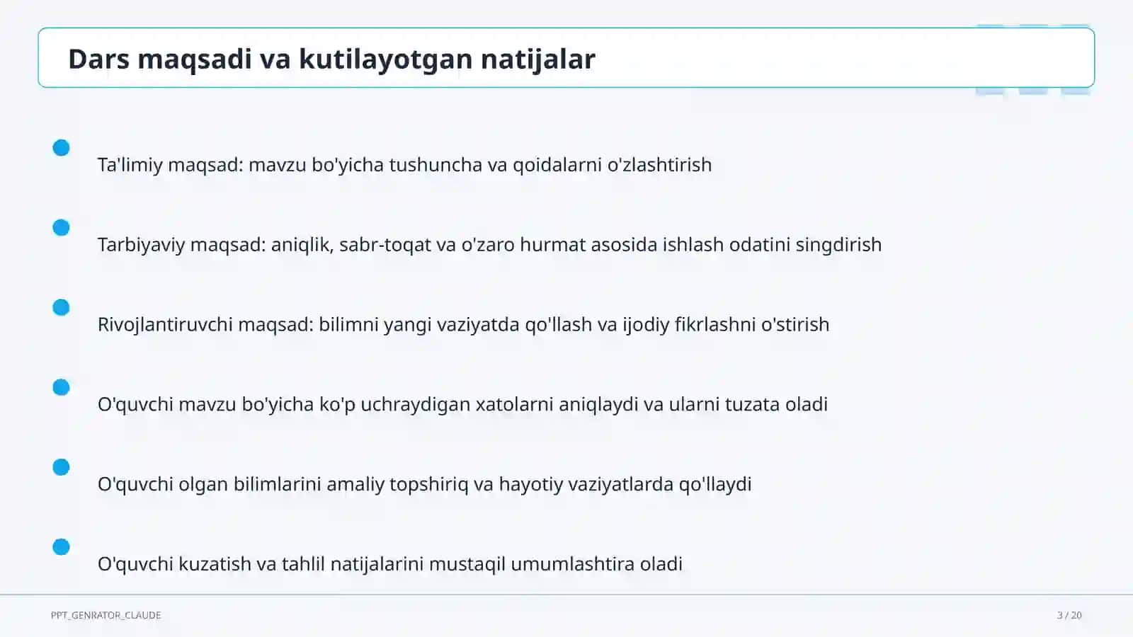 Boshlang'ich sinfda kitobxonlik odati: kunlik o'qish va maktab kutubxonasi 3
