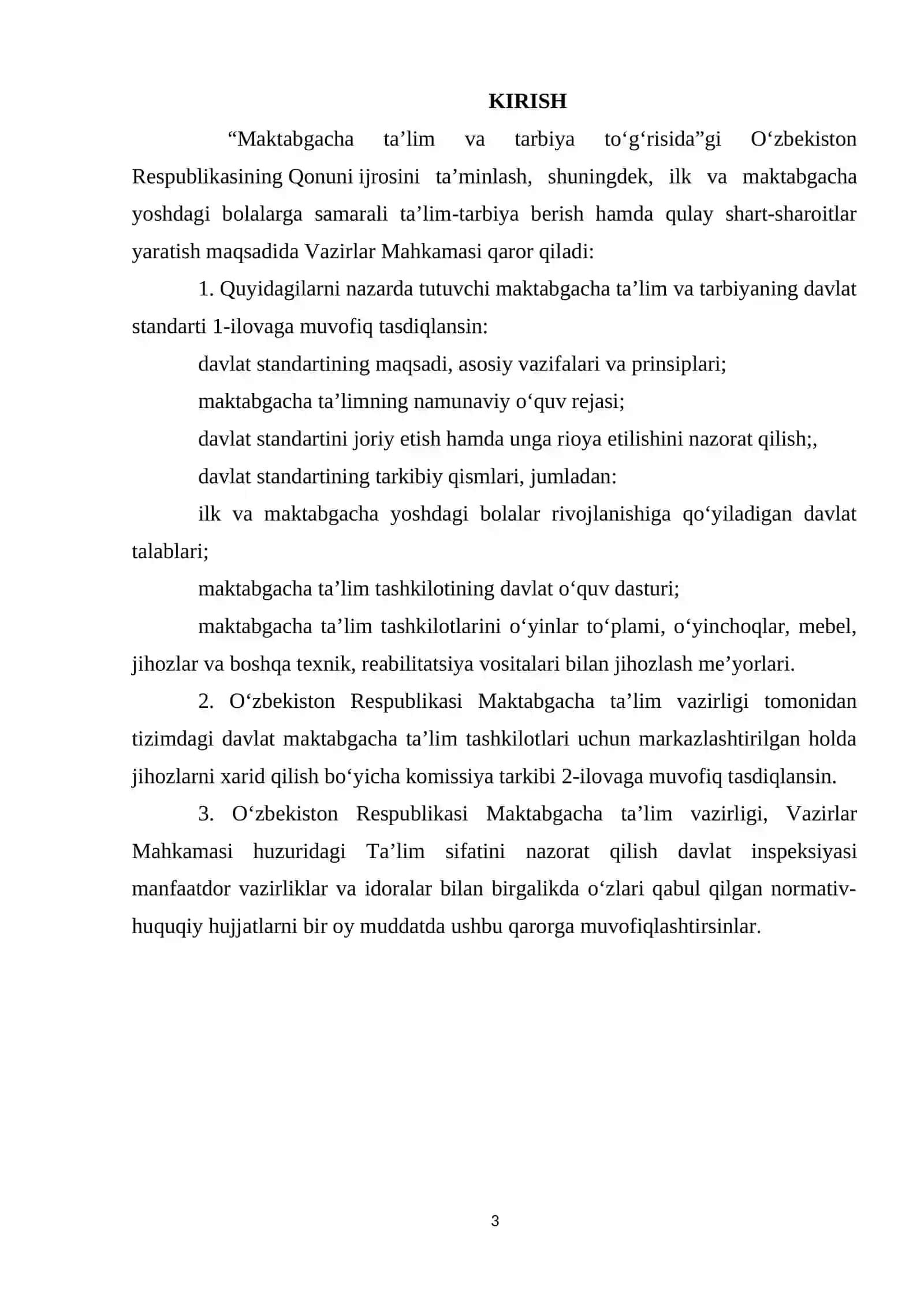 MAKTABGACHA TA'LIM VA TARBIYANING DAVLAT STANDARTI NING MAQSADI VA VAZIFALARI 3
