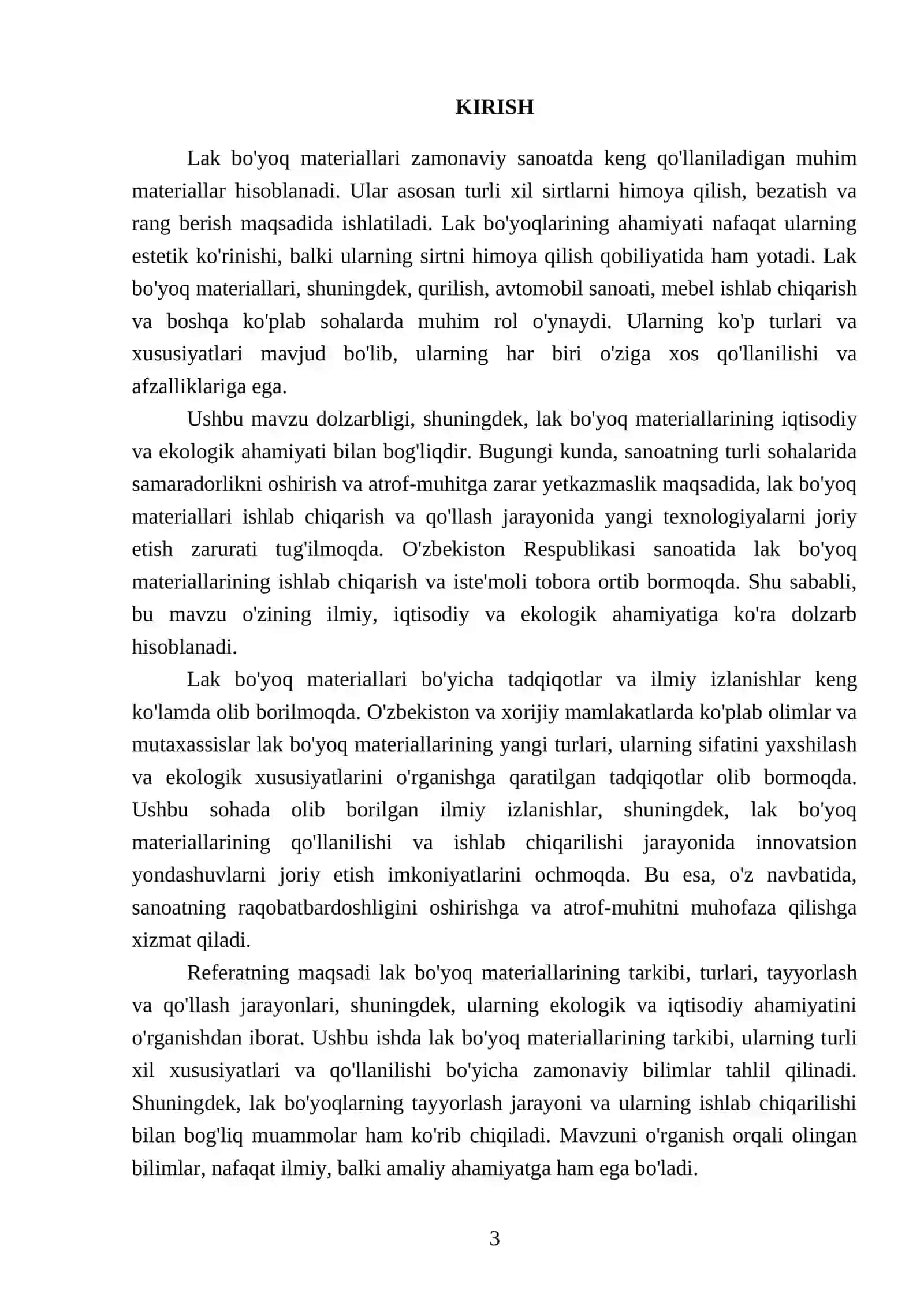 Lak bo'yoq materiallari 3