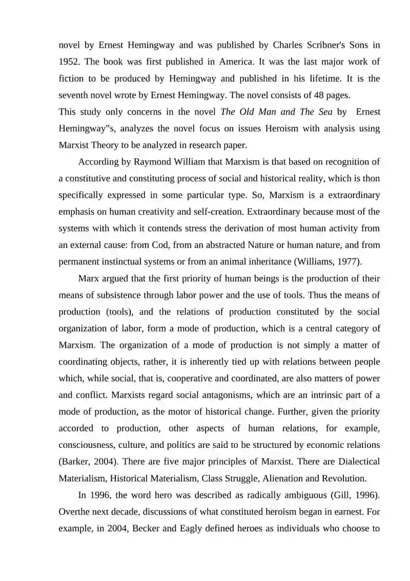 Heroism in Ernest Hemingway’s Novels 3