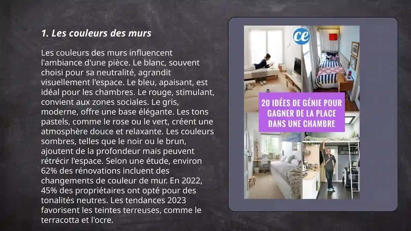 Décrivez votre chambre 3