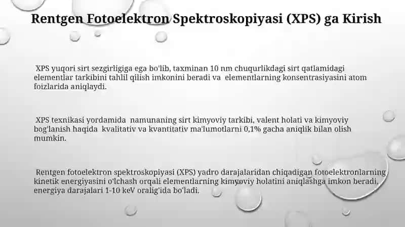 Fotoelektiron FES va Rentgenoelektiron RES Spektroskopiya 3