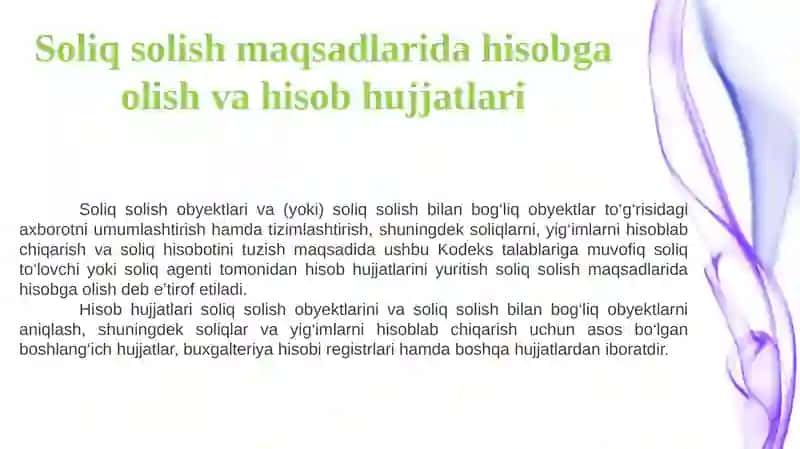 SOLIQ HISOBI 3