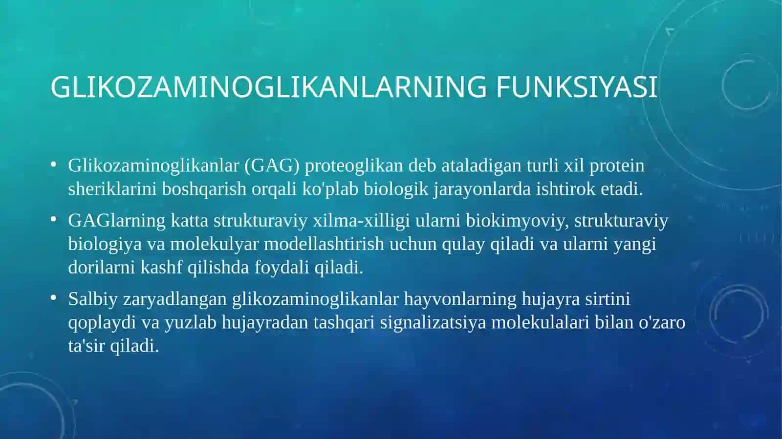 Glikozaminglikanlarning tibbiyotda qo'llanilishi 3