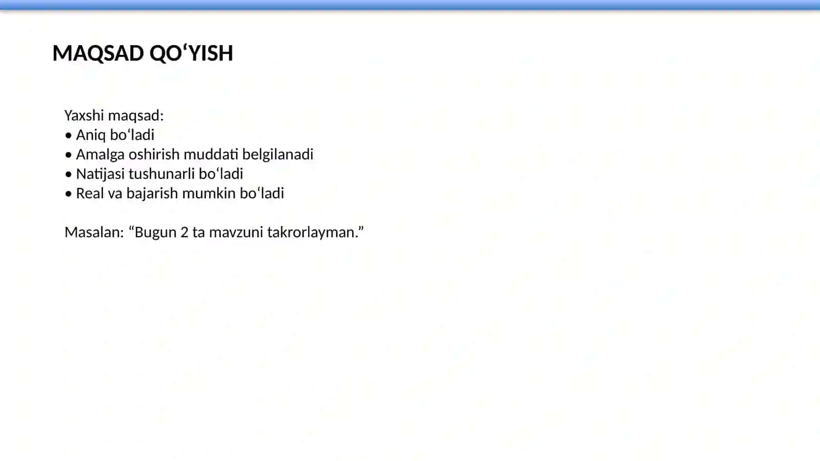 VAQTNI BOSHQARISH VA SAMARALI O‘QISH 3
