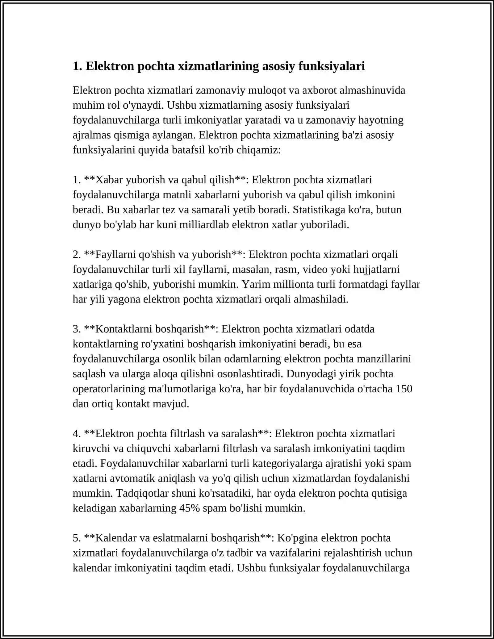 ELEKTRON HUKUMAT.ELEKTRON POCHTA XIZMATI TUZILMASI 3