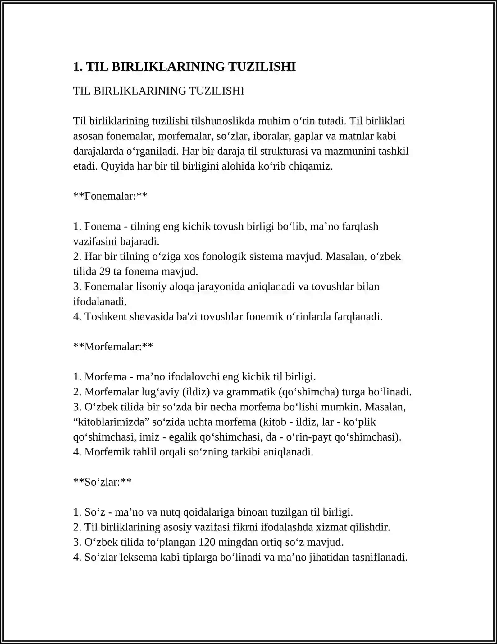 TIL BIRLIKLARINING POZITSION XUSUSIYATLARINI OʻRGATISH METODIKASI 3
