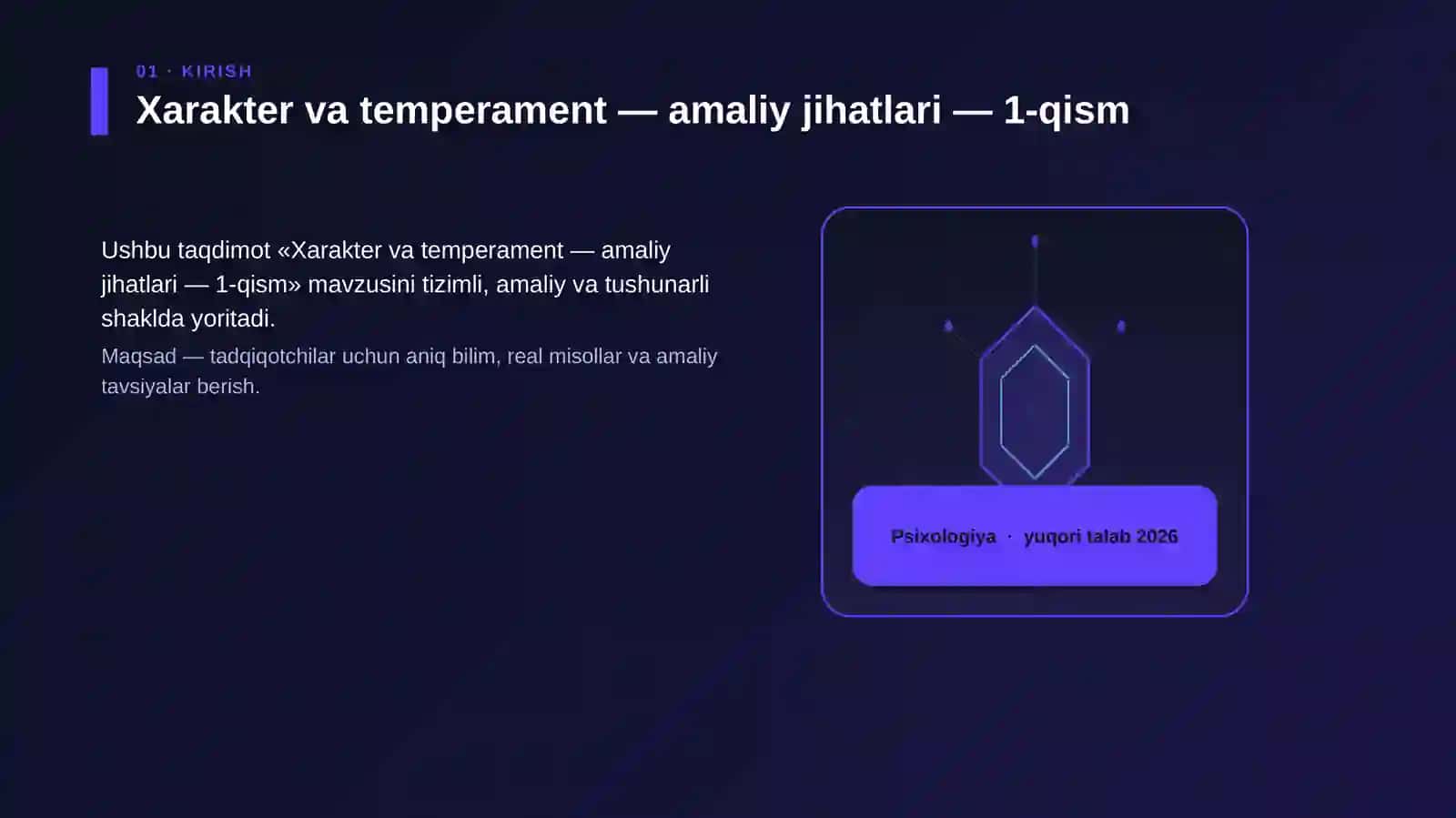 Xarakter va temperament — amaliy jihatlari — 1-qism 3
