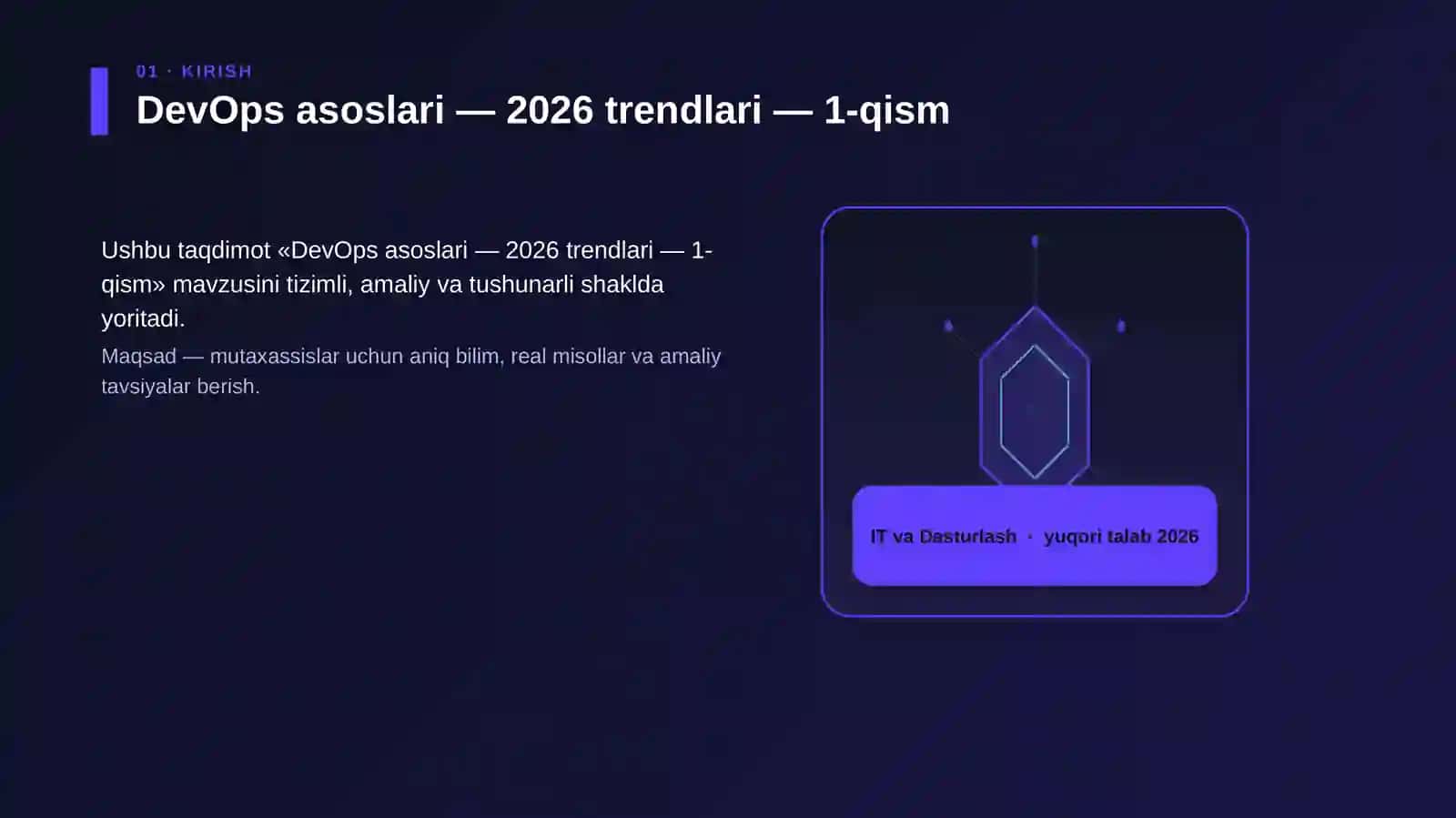 DevOps asoslari — 2026 trendlari — 1-qism 3