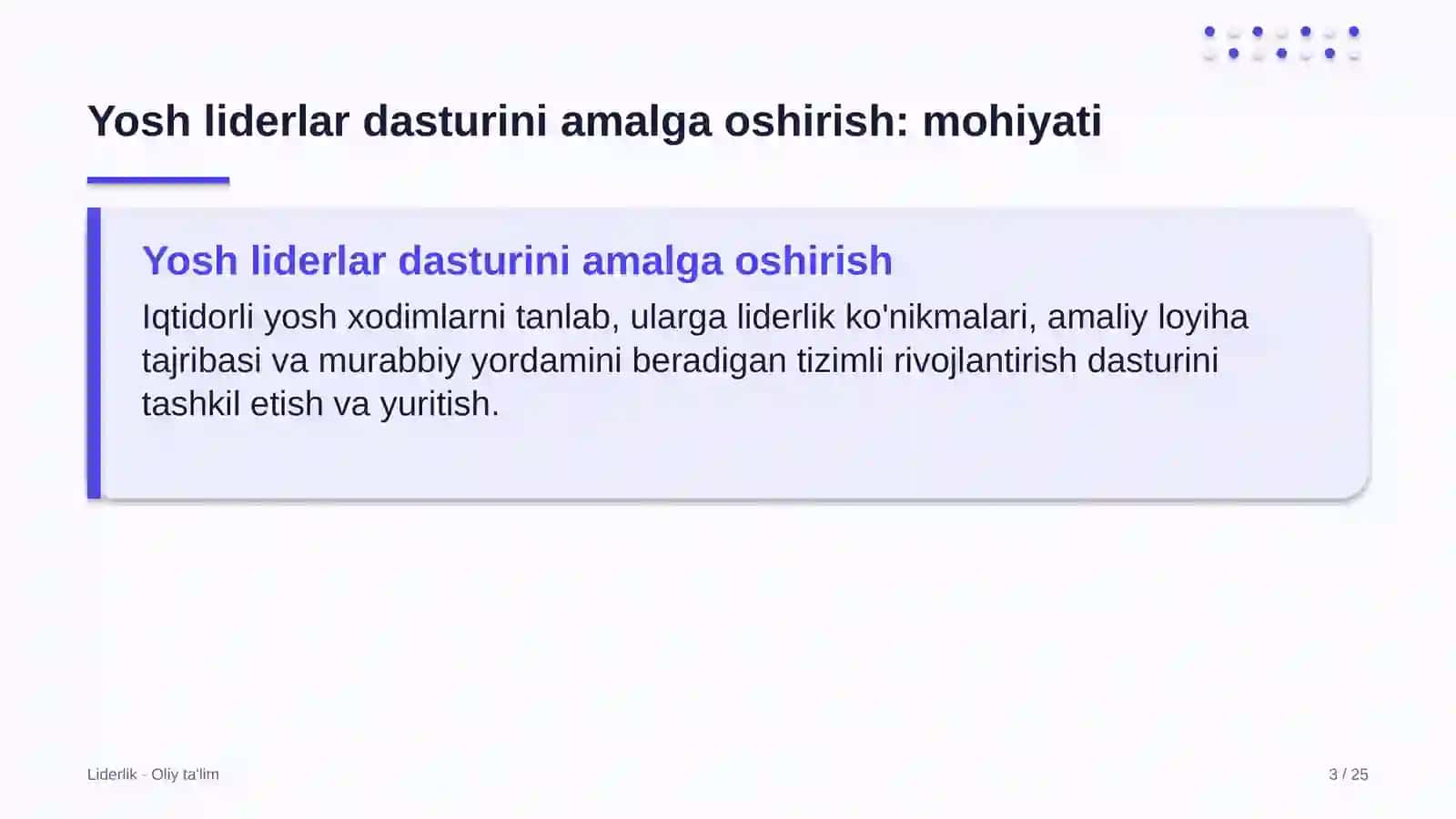viloyat teleradiokompaniyalarida yosh liderlar dasturini amalga oshirish 6251 3