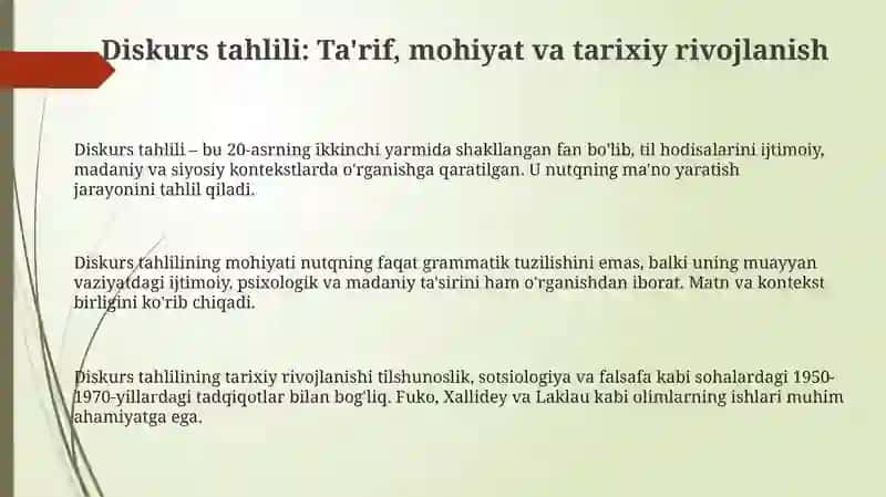 Diskurs tahlili 3