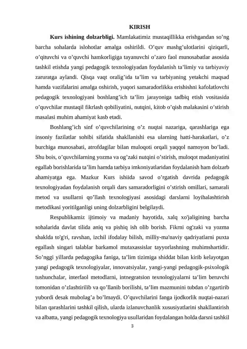 SAVOD O‘RGATISH DAVRIDA O‘QISH VA YOZUV FAOLIYATINING BOG‘LIQLIGI 3