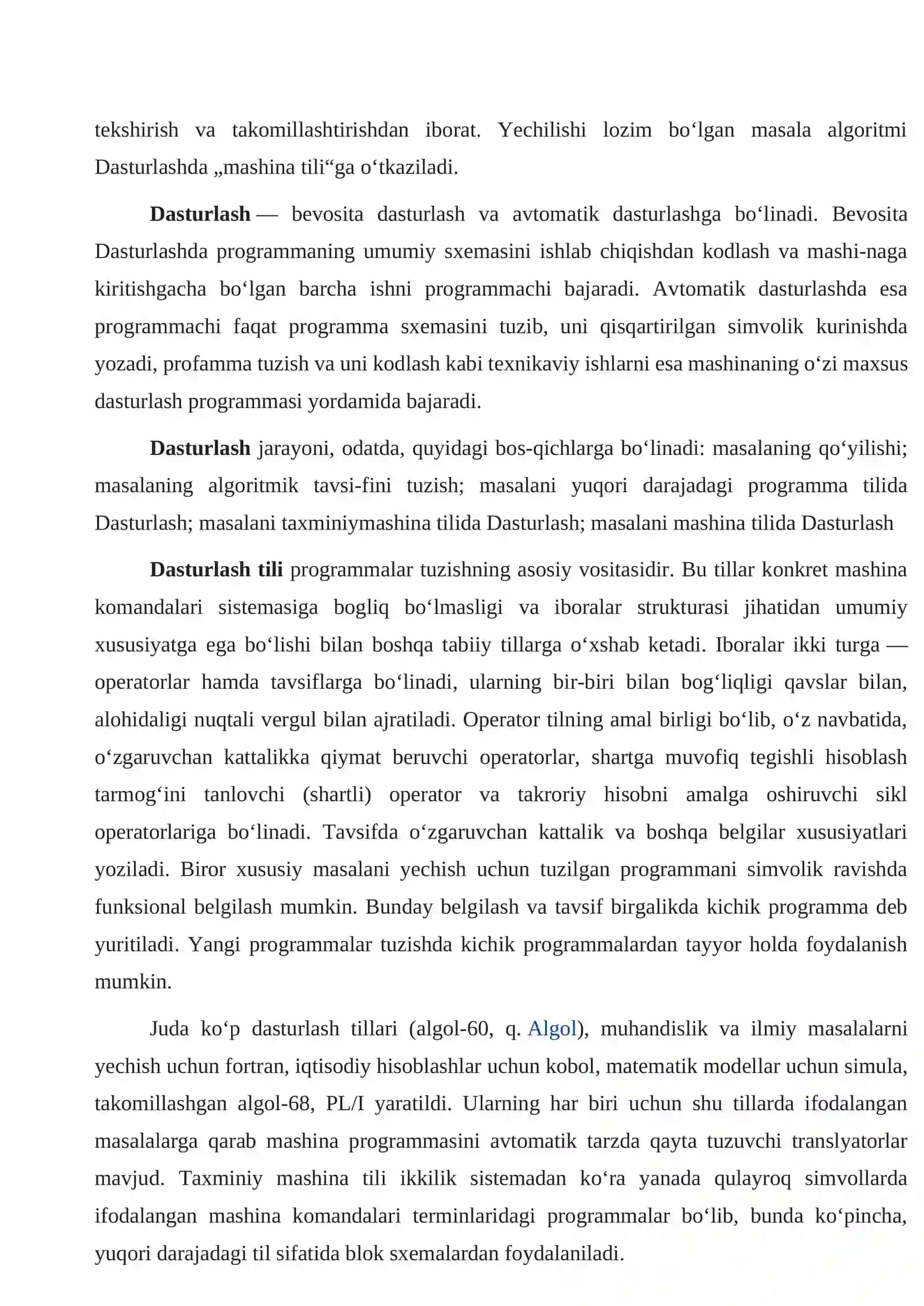 Dasturlash bilan tanishish. 3