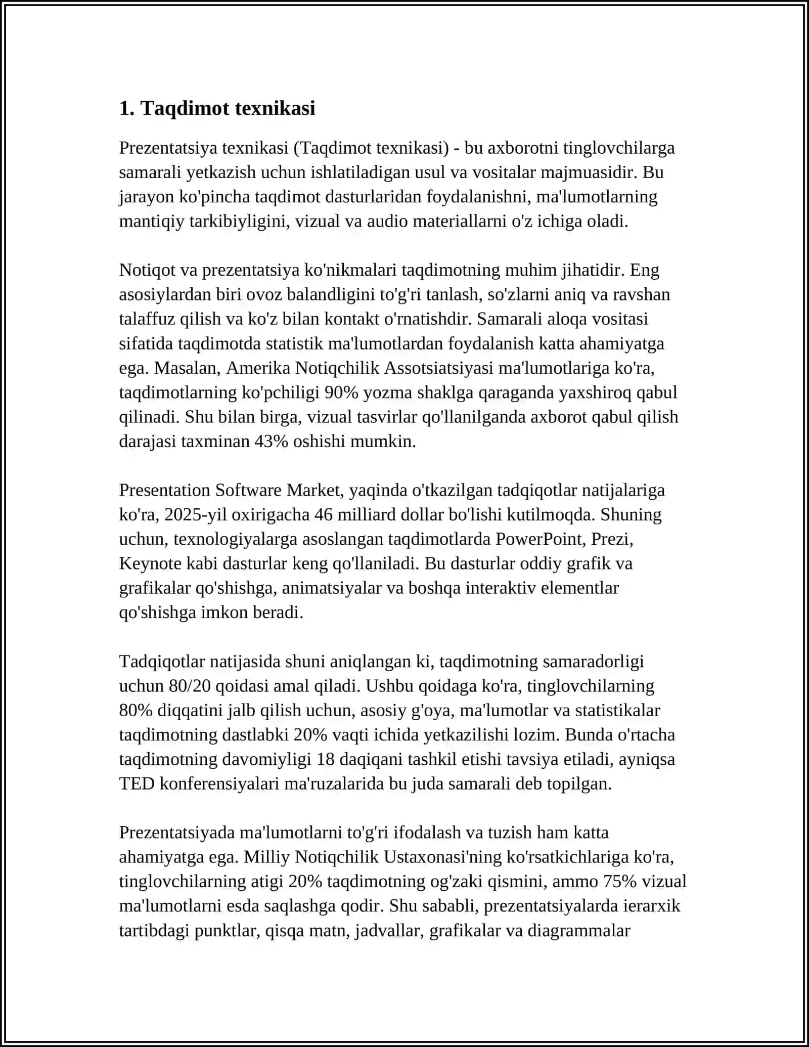 Taqdimot texnikasi 3