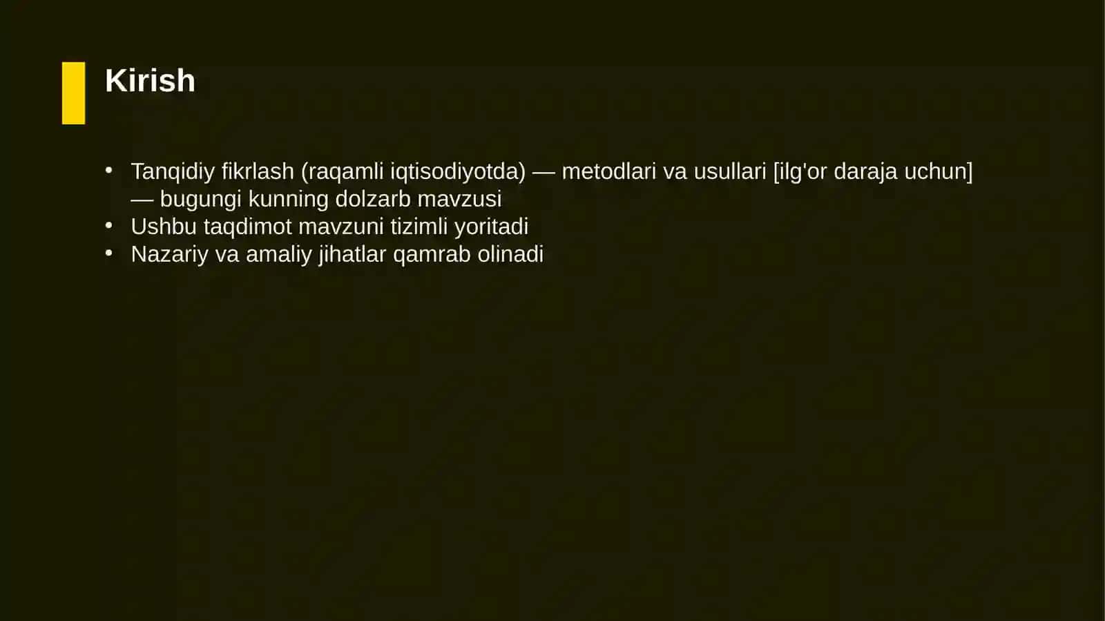 Tanqidiy fikrlash (raqamli iqtisodiyotda) — metodlari va usullari [ilg'or daraja uchun] 3