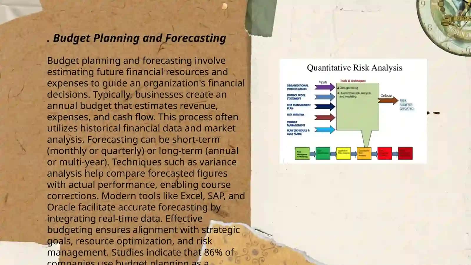 Budgets, decisions and risks 3