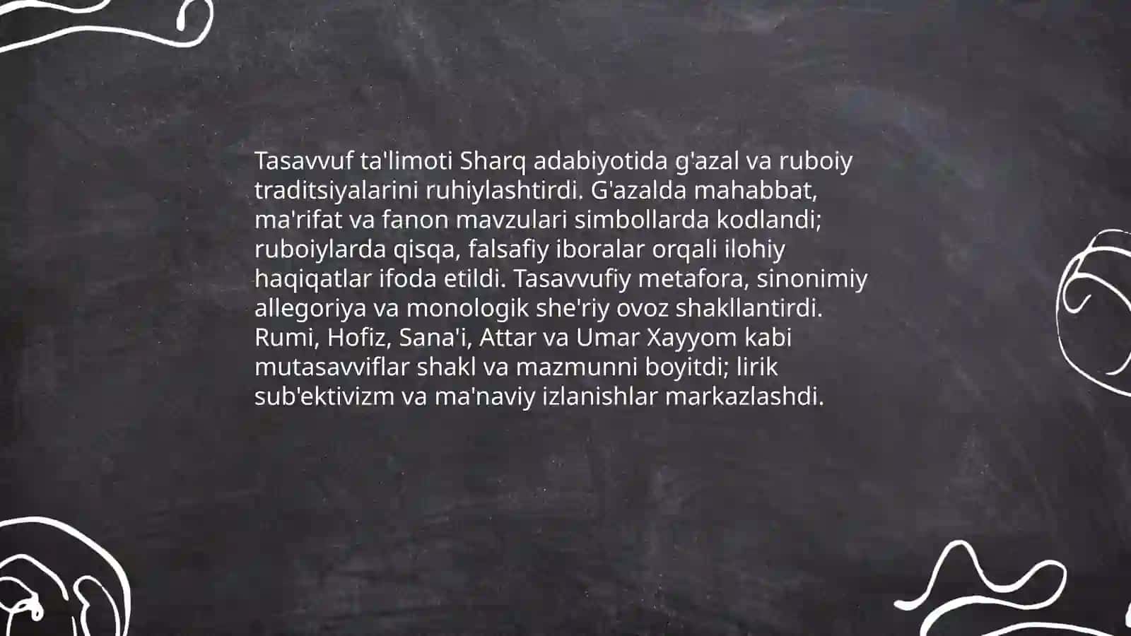Tasavvuf ta‘limotining Sharq madaniyatiga ta‘siri 3