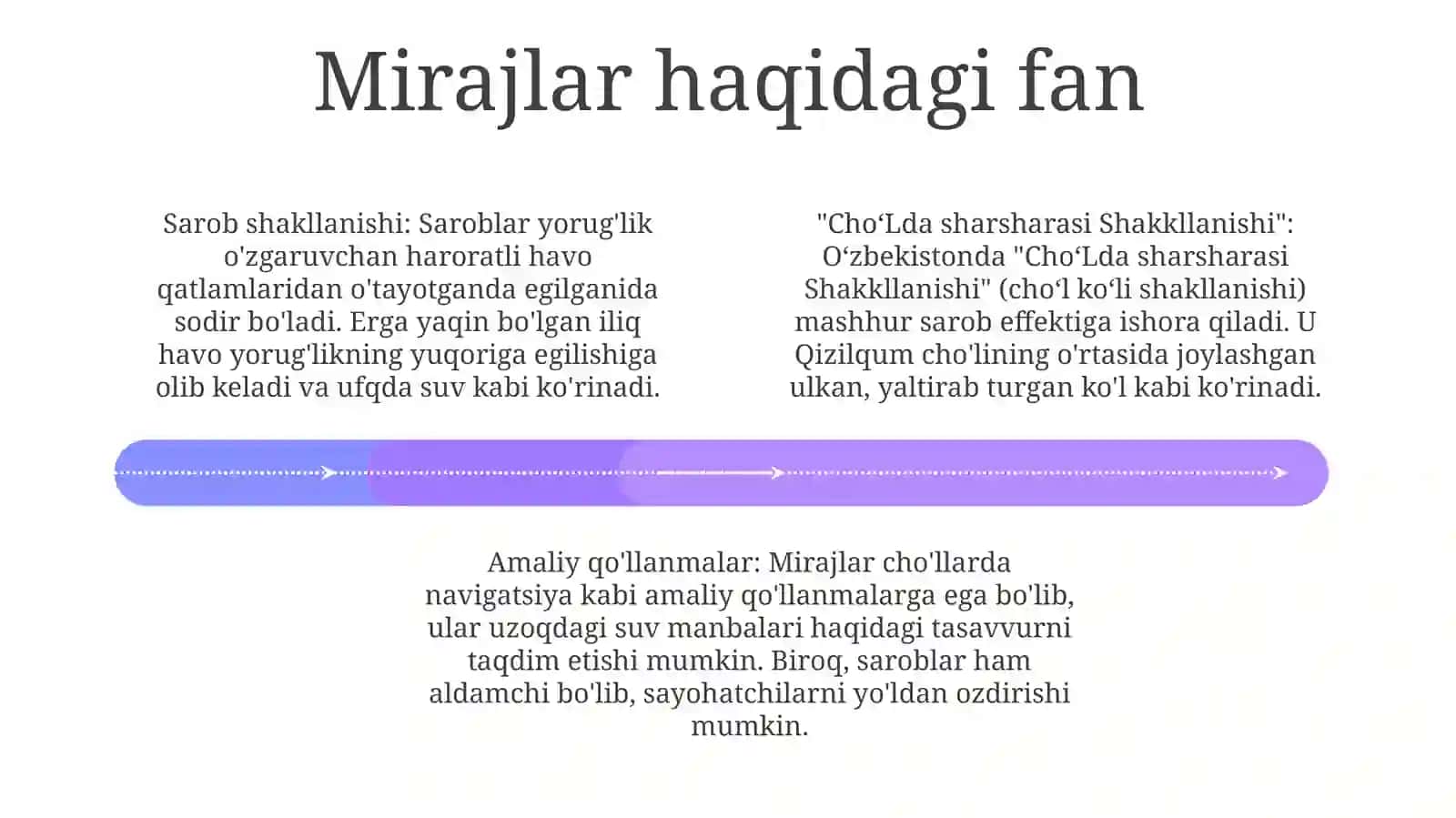 ChoʻLda Sarobning Shakkllanishi 3