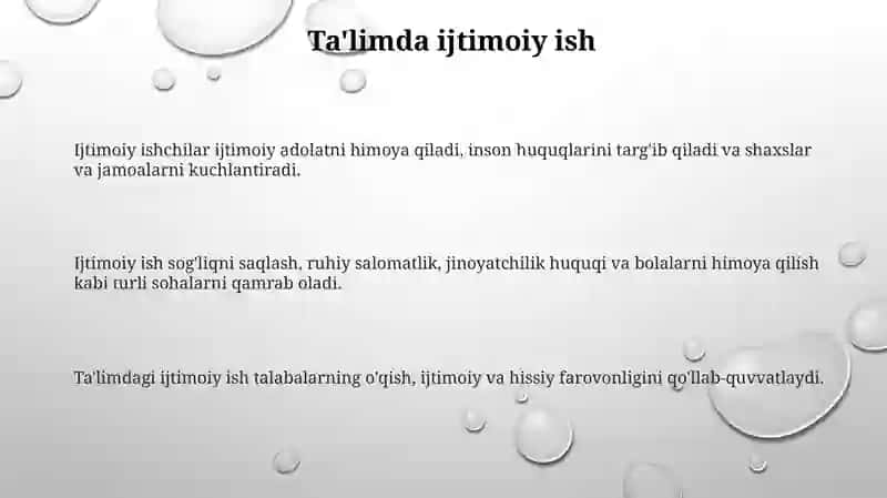 Ijtimoiy ishlar reja 3