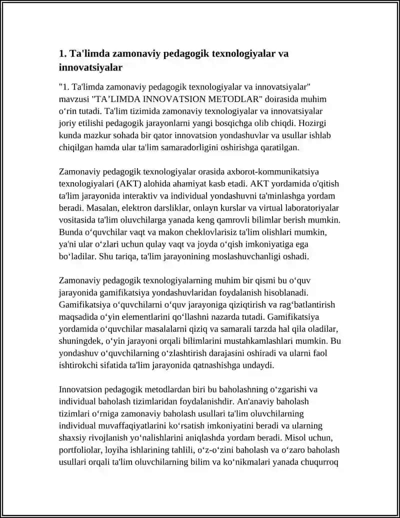 TAʼLIMDA INNOVATSION METODLAR 3