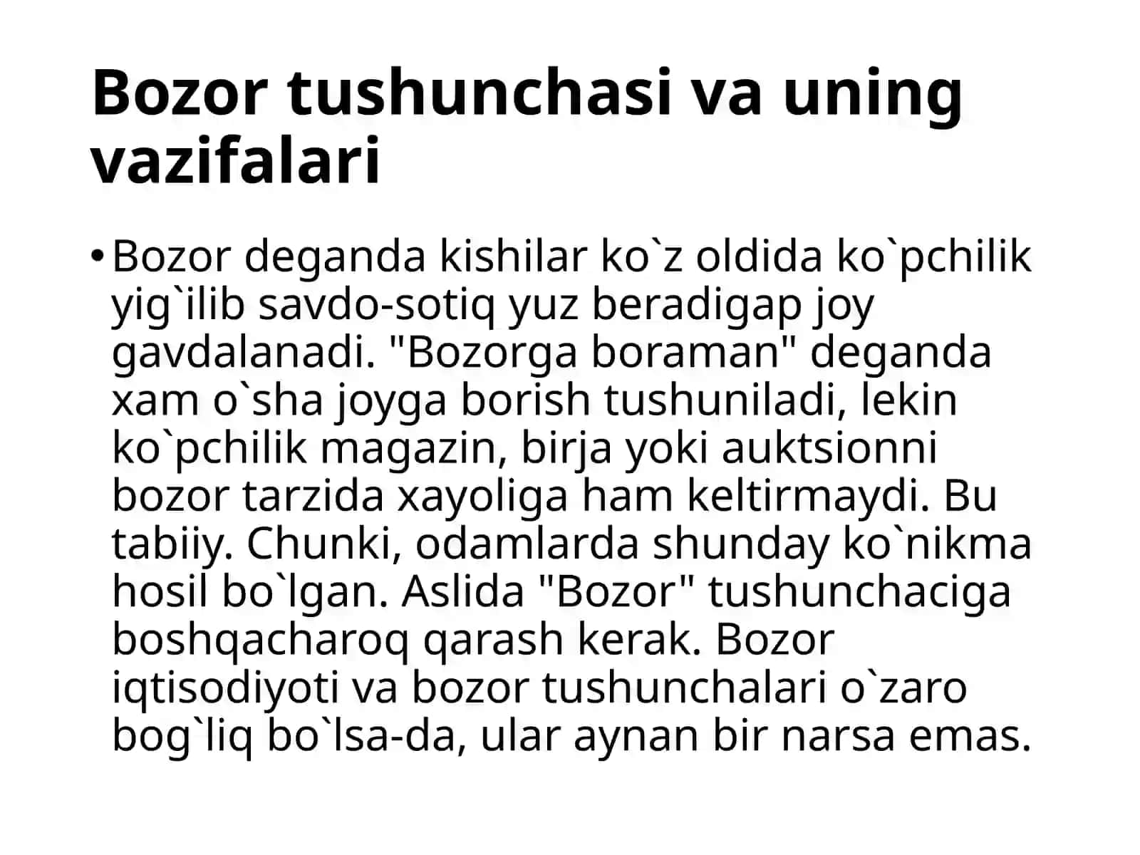 Bozor va uning turlari 3