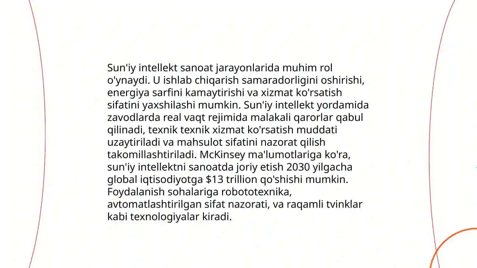 Sun'iy intellektni sanoat tarmoqlarida joriy qilish 3