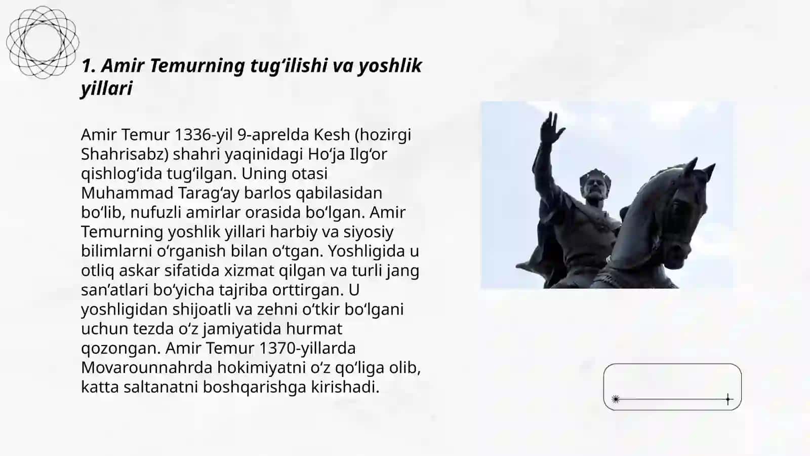 AMIR TEMUR HAYOTI 3