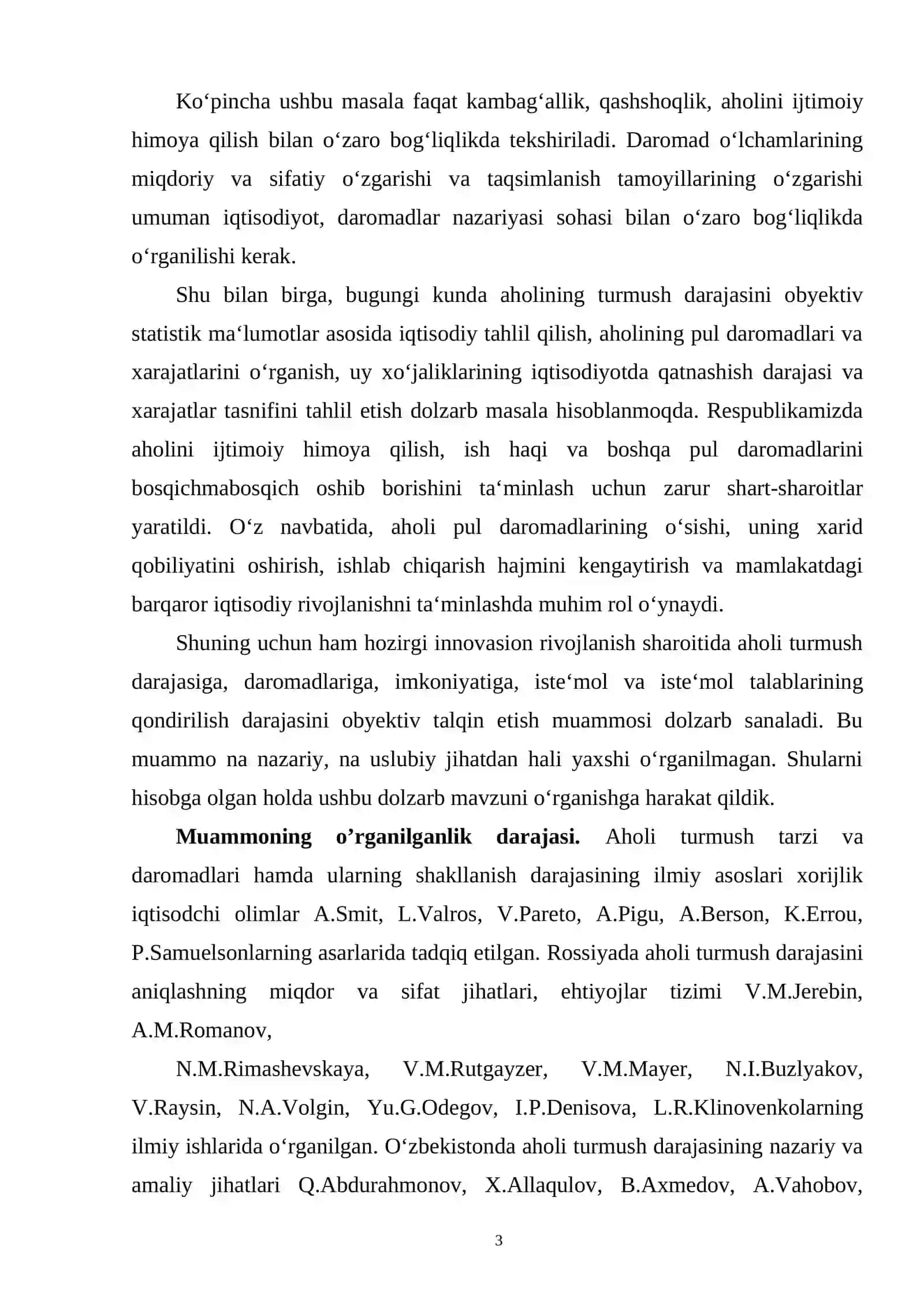 RESURSLAR, TOVARLAR VA XIZMATLAR HAMDA DAROMADLARNING DOIRAVIY AYLANISHI 3