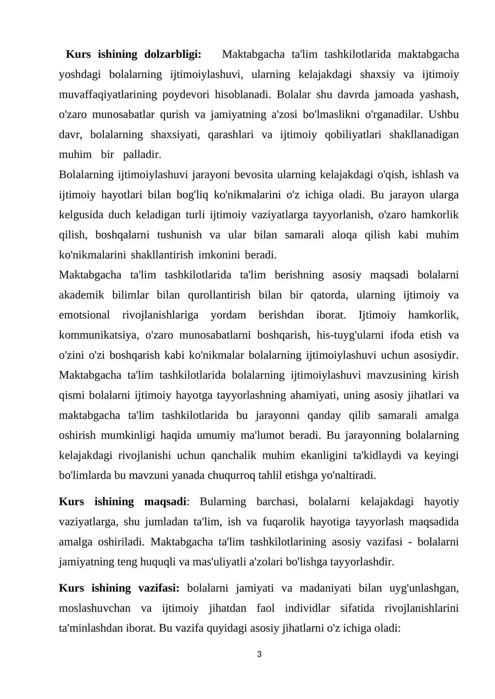 Maktabgachata’lim tashkilotlarida maktabgacha yoshdagi bolalarning ijtimoiylashuvi masalalari 3