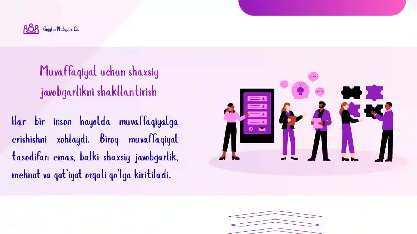 Muvaffaqiyat uchun shaxsiy javobgarlikni shakllantirish AKKK 3
