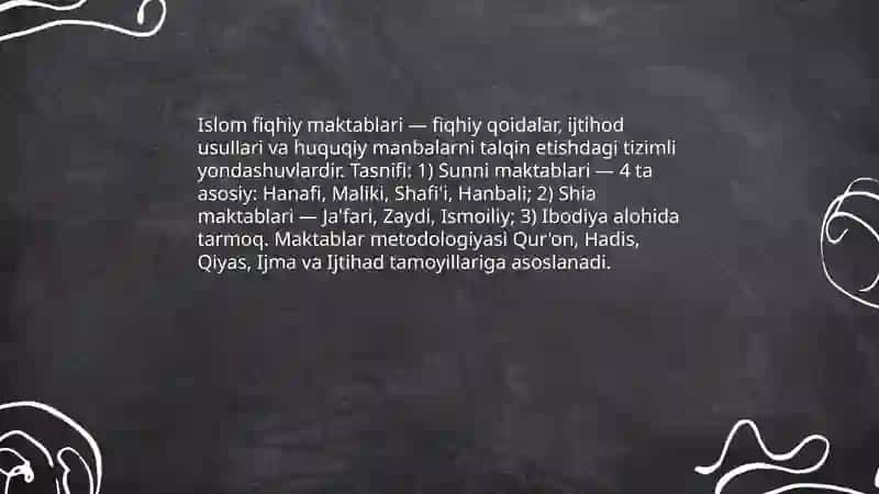 Islom fiqhiy maktablari 3
