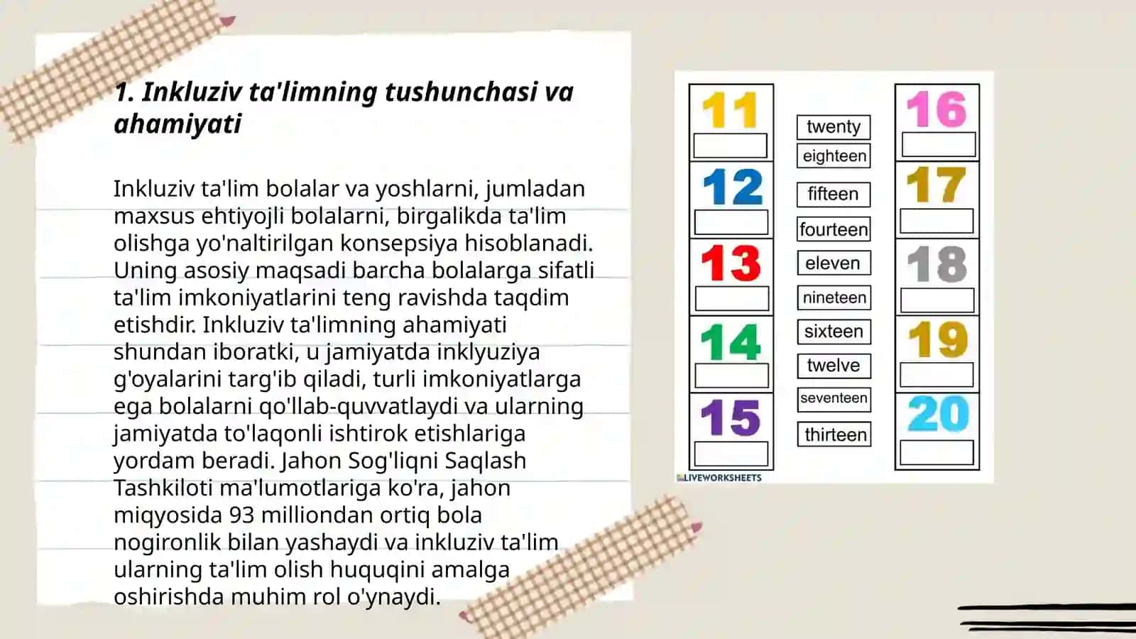 Jamoatchilik ortasida alohida talim ehtiyojlari bolgan bolalarning bilim olish huquqi inklyuziv oqitishning mazmun mohiyati haqida tushuntirish ishlarini olib borish 3